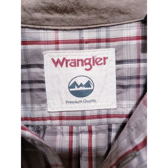 Wrangler Premium Quality Flannel Button Up Country Shirt Size XL 100% Cotton - Picture 4 of 11
